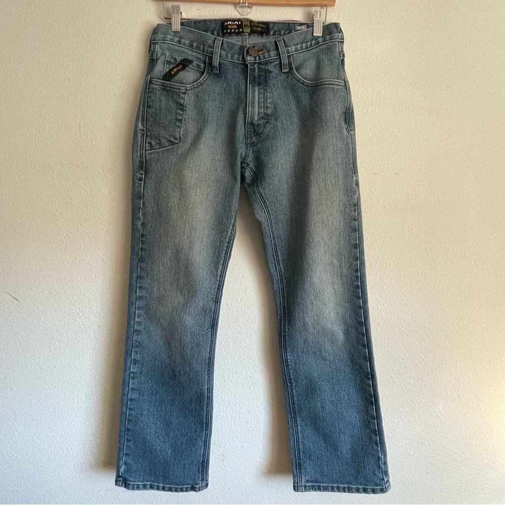 Ariat Jeans mens 30X30 Light wash TuRebar Durastr Basic M5 Straight Leg  Stretch